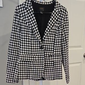 Forever 21 Stylish Checkered Blazer Size S